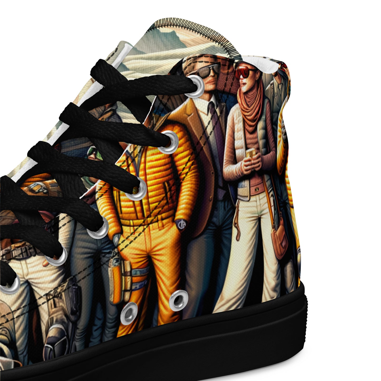 Men’s high top canvas shoes
