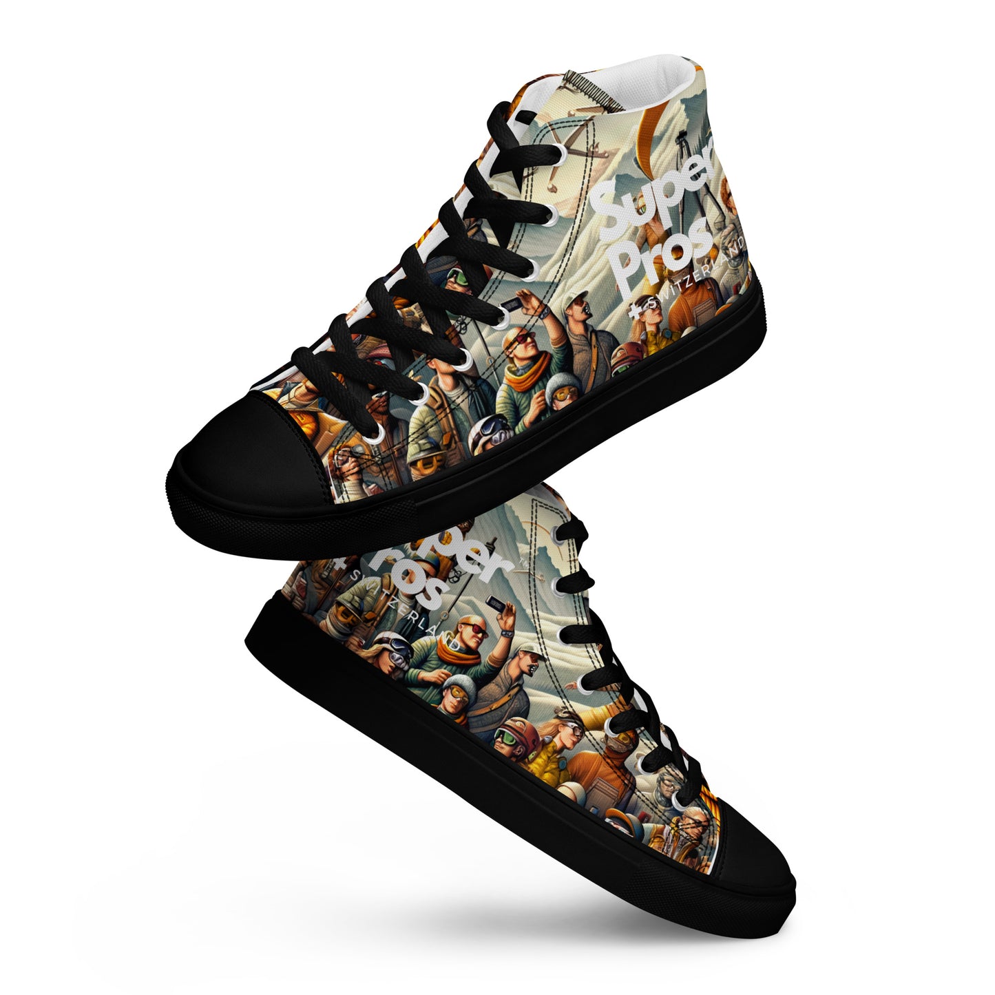 High-Top-Leinwandschuhe für Herren