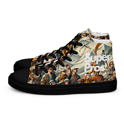 High-Top-Leinwandschuhe für Herren