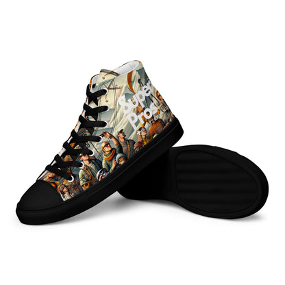 High-Top-Leinwandschuhe für Herren