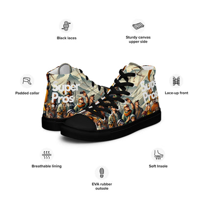 High-Top-Leinwandschuhe für Herren