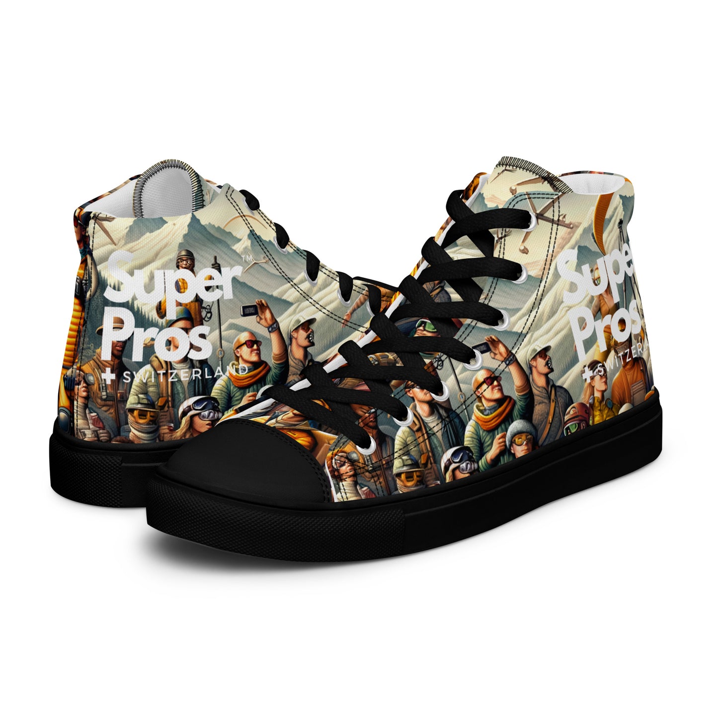 High-Top-Leinwandschuhe für Herren