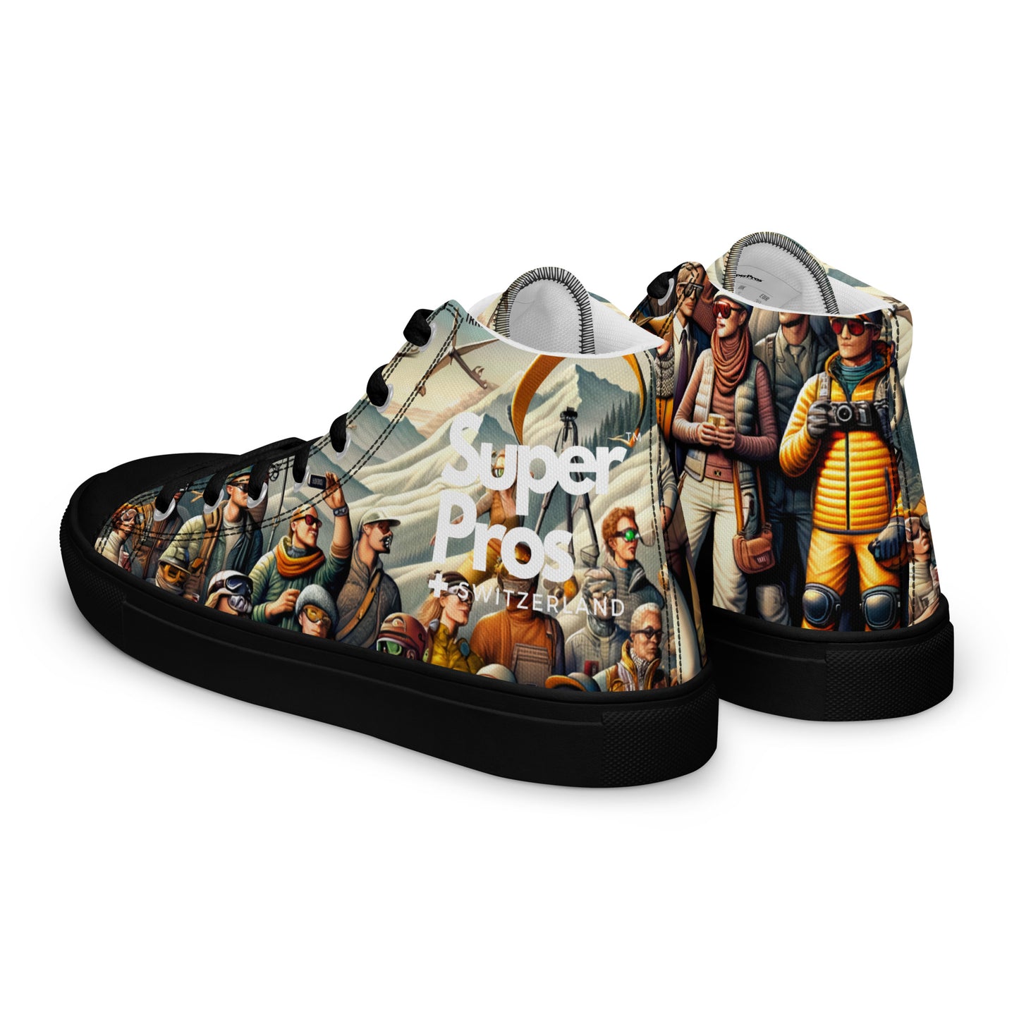 High-Top-Leinwandschuhe für Herren