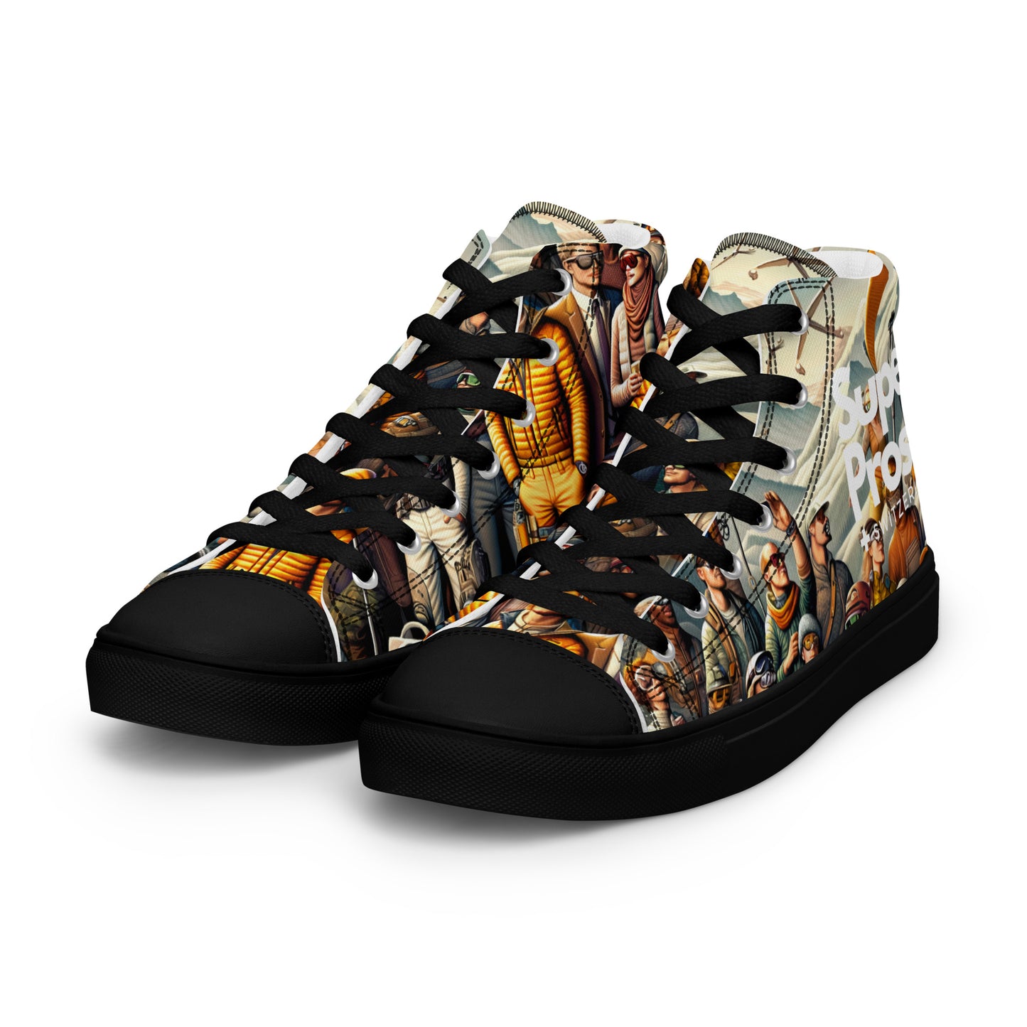 High-Top-Leinwandschuhe für Herren