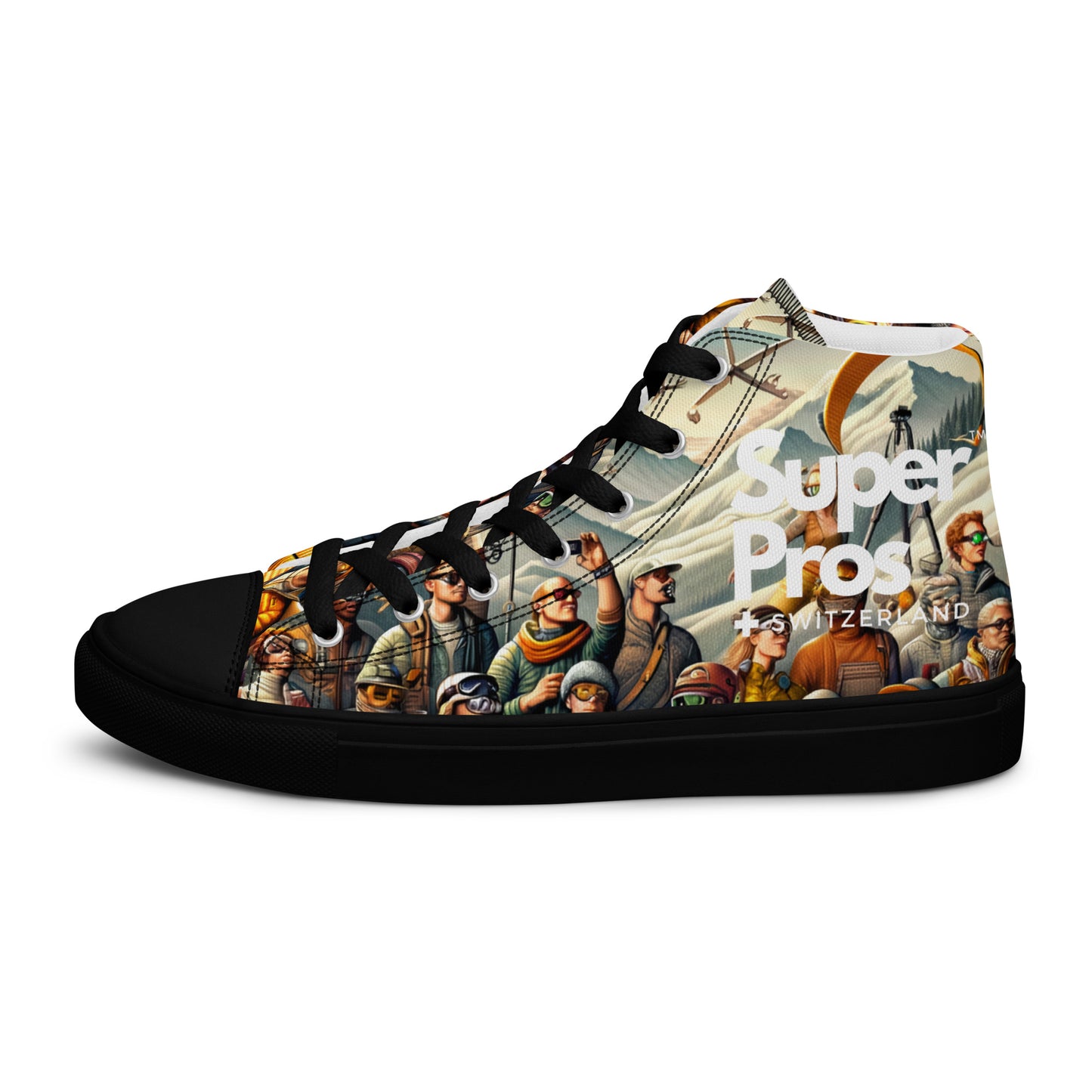 High-Top-Leinwandschuhe für Herren