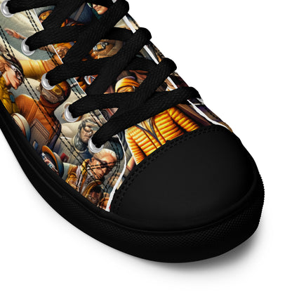 High-Top-Leinwandschuhe für Herren