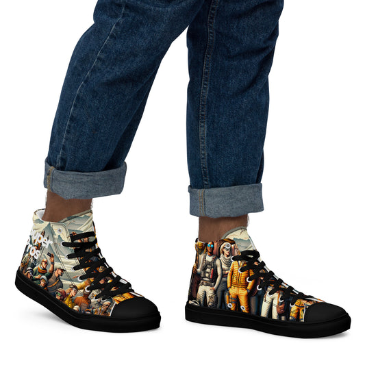 High-Top-Leinwandschuhe für Herren