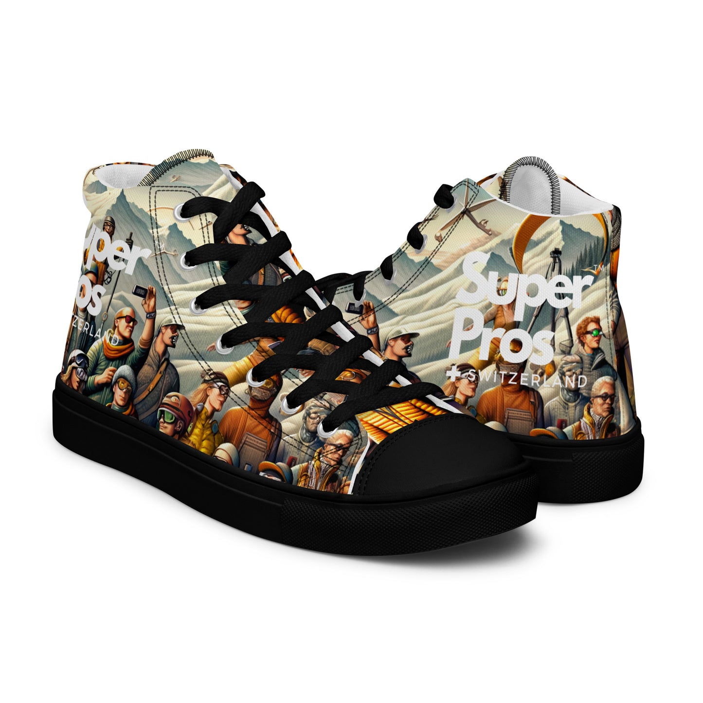 High-Top-Leinwandschuhe für Herren
