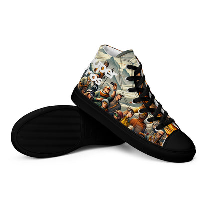 High-Top-Leinwandschuhe für Herren