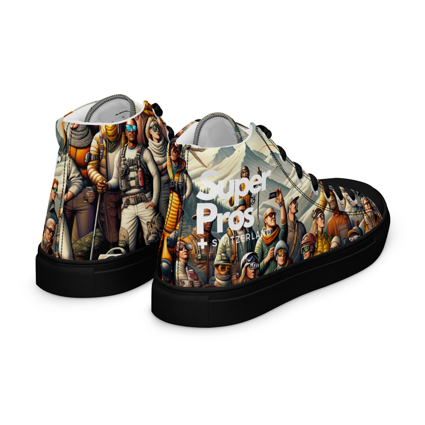 High-Top-Leinwandschuhe für Herren