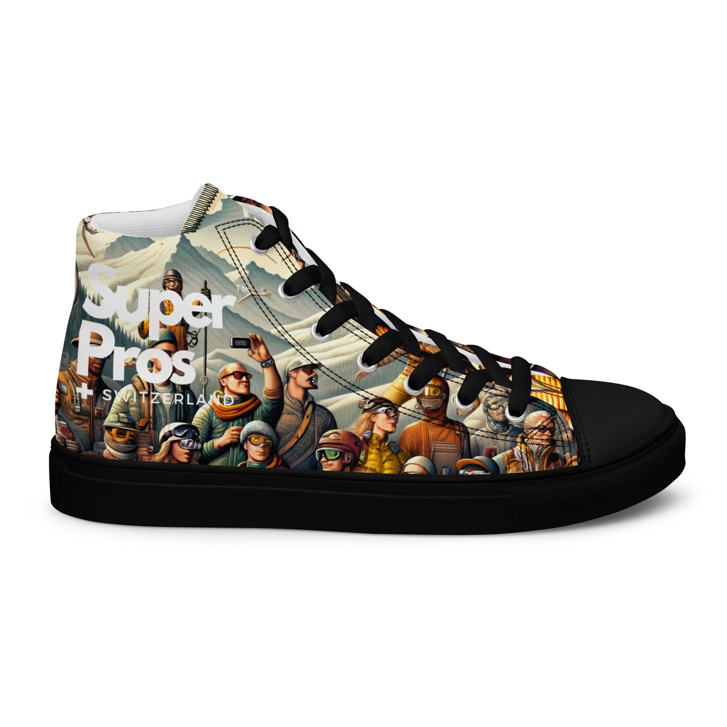 High-Top-Leinwandschuhe für Herren