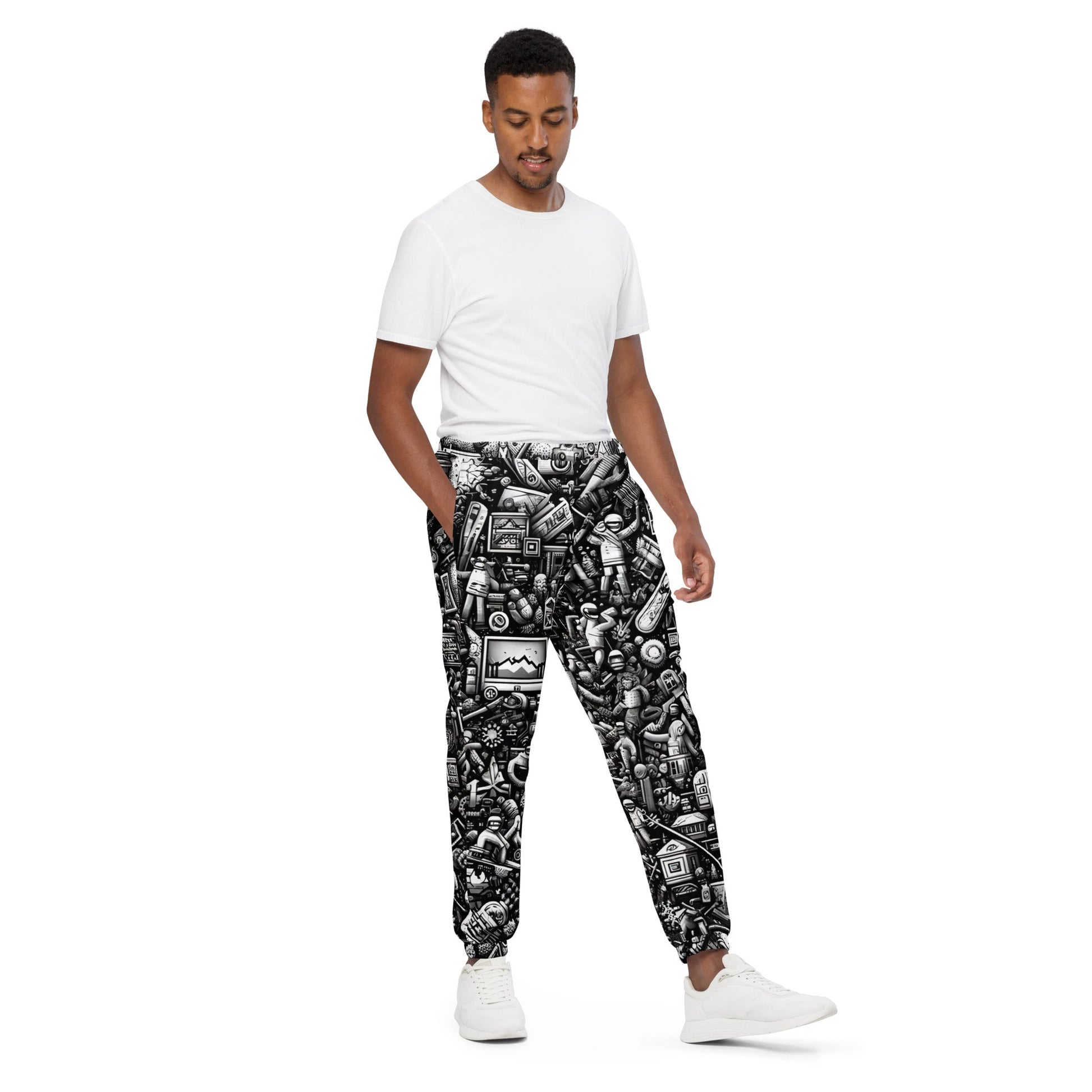 Unisex B&W track pants - SuperPros